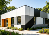 Panneaux composites en aluminium modernes Henglicai ACP/ACM revêtus de PVDF légers pour cloisons extérieures