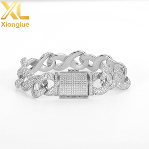 European American Hip Hop Cross-border 15mm Chain Men's Necklace Accessories Advanced Sense Light Luxury Zircon - Product Image 2