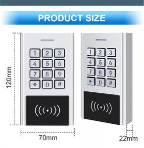 Sistema di Controllo Accessi a 2 Porte XK9-<span class=keywords><strong>D</strong></span>, Controller RFID Intelligente per Porte, 10000 Utenti, <span class=keywords><strong>Accesso</strong></span> Remoto con PIN e Scheda, IP66 - Product Image 4