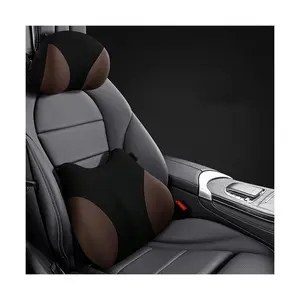 Xiangta Red Car Seat Headrest Neck Rest Cushion Car Seat Neck Pillow Pure Memory Foam Comfortable Ergonomic & Neck Pain Relief