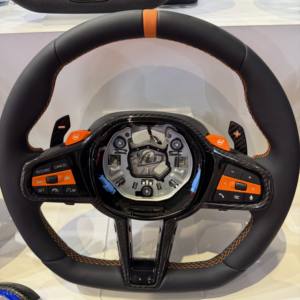 YLD 红色纳帕麂皮 Alcantara F20 F30 F32 F36 F80 F82 M3 M4 <span class=keywords><strong>M</strong></span> Sport 皮革运动内饰方向盘 适用于宝马 - Product Image 3