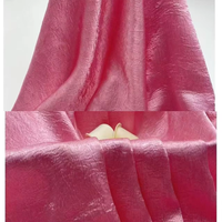 Vêtement 100% polyester respirant froissé personnalisable tissu tissé léger en satin crêpe 105gsm