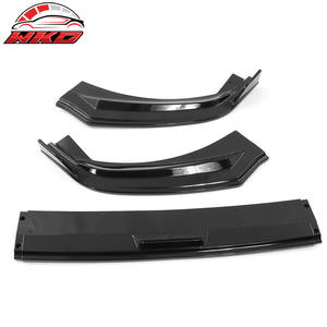 Lèvre de pare-chocs avant pour Ford Mustang Mach-E 2021-2025, style IKON, noir brillant, PP, 3 pièces, diffuseur, protection de menton - Product Image 6