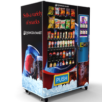 Distributeur automatique de snacks et de boissons Zhongda, vente chaude, 24 heures sur 24, avec Wifi, distributeur automatique combiné 2026 avec compacteurs chauffants