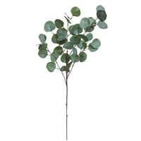 Branches et feuilles d'eucalyptus artificielles YL en argent - Plastique écologique durable pour usage intérieur, mariages, Noël, remises de diplômes