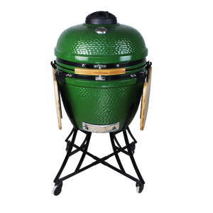 Parrilla Kamado Auplex de 24 Pulgadas, Ahumador de Hierro y Cerámica, Barbacoa Portátil para Cocina al Aire Libre con Caja de Madera - Product Image 2