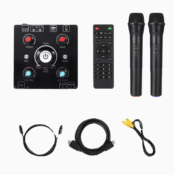 HIFI Blue Tooth Amplifier 100W High Power Lossless Decoding HD MI ARC Fiber Coaxial Wireless K Song Karaoke