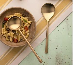 ชุดช้อนส้อมคุณภาพดีที่สุด ดีไซน์ทันสมัย ทำด้วยมือ พร้อมเคลือบทอง  มีจำหน่าย - Product Image 3