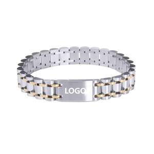 Pulsera Magnética Personalizada de Acero Inoxidable con Ícono de Cocodrilo, Esmalte Verde, Diseño de Piel de Cocodrilo - Product Image 4