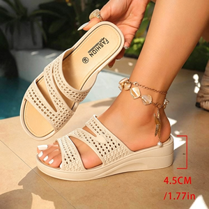 Ciabatte da Donna di Grande Taglia per Tutte le Stagioni, Suola Antiscivolo Ultra Leggera in Vera Pelle - Product Image 3