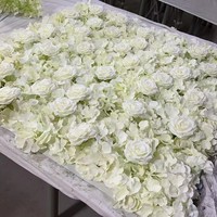 Bunga dinding latar belakang, buatan simulasi bunga merah muda 5D bunga dinding, dekorasi pernikahan, Hotel Set dekorasi
