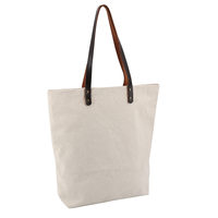 Bolso de Mano Personalizado con Logotipo para Mujer, Bolso de Compras, Playa, Viaje, Trabajo, Bolso Tote de Lona Amarilla con Asa Larga y Cremallera