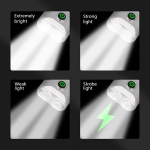 Brightenlux 6 <span class=keywords><strong>xte</strong></span> <span class=keywords><strong>LED</strong></span> 800 lumen Mini torch ánh sáng 15W Hợp kim nhôm từ tính có thể sạc lại đèn pin với clip - Product Image 2