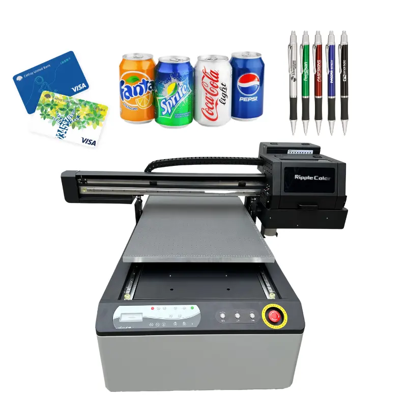 Impresora UV A1 nueva impresora uv 6090 con barniz xp600 impresora UV para bolígrafo en europeo