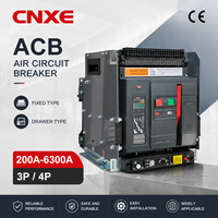 Disjoncteur à air à haute capacité de coupure (ACB) intelligent de type cadre, 3 ou 4 pôles, pour système d'alimentation industriel, certifié CE