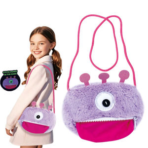 Kit de couture pour sac à dos en peluche monstre qui brille dans le noir, DIY, pour filles, cadeau créatif - Product Image 1
