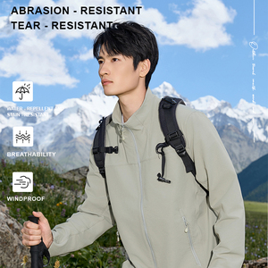 Calidad de los hombres Softshell táctico impermeable senderismo caza invierno Casual oculto con capucha abrigo cortavientos - Product Image 2