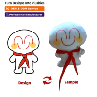 Peluches miniatures de haute qualité, super douces, remplies de PP, fabriquées sur mesure par une usine professionnelle, pour la saison des fêtes