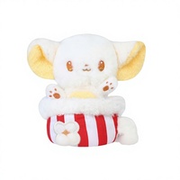 Série Souris Tasse à Thé Amusante, Peluche Souris Popcorn, Poupée Coussin, Cadeau d'Anniversaire Unisexe, Polyester Coton PP