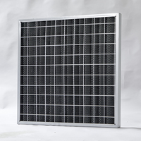 Filtre en maille métallique ondulée en acier inoxydable pour préfiltration CVC, faible résistance, lavable, réutilisable, pour l'élimination de la poussière