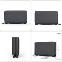 MARRANT Heren Business Dubbele Rits Lange Reistas Portemonnee Telefoonvakje Kaarthouder Clutch Portemonnees Echt Lederen Clutch Tas Heren