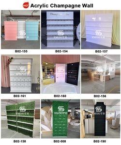 Espositore per Champagne in Acrilico Blu per Matrimoni e Feste, Supporto per Bicchieri, Decorazione per <span class=keywords><strong>Eventi</strong></span> - Product Image 5