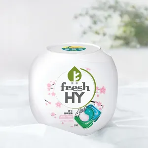Laundry Detergent Floral Capsules Balls Pods 4 in 1 Soap Beads Baby Detergent Natural Cherry Blossom