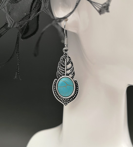 Orecchini a Goccia con Foglie per Donne, Stile Vintage Bohémien, Accessori per Orecchie da Indossare Quotidianamente - Product Image 5