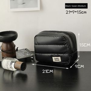 Bolsa de Maquillaje Impermeable con Cierre, de Poliéster con Brillo Perlado, Bolsa de Almacenamiento para Productos de Cuidado de la Piel, Bolsa Cosmética Acolchada Suave y Brillante - Product Image 6