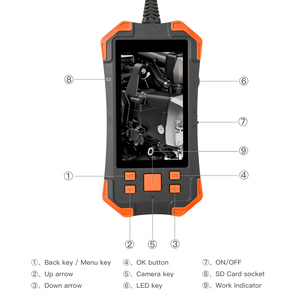 <strong>Handheld</strong> Portable IP67 Wireless Borescope <strong>Camera</strong> 5.5mm Lens with 70 Degree Field of View Adjustable 6pcs LED and CMOS Sensor - Product Image 4
