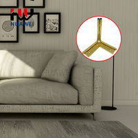 Großhandel Metall Eisen Dreieck Form Couch Beine Stuhl Fuß schrank Füße Sofa Bein für Möbel Hardware Zubehör