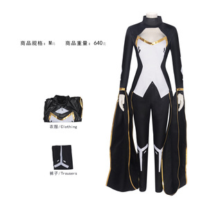 Disfraz de Cosplay de Storm para Mujer, Mono Negro, Blanco y Dorado con Capa, Traje de Juego de Rol de Película de Halloween - Product Image 2