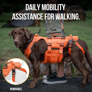 Arnés de elevación <span class=keywords><strong>para</strong></span> <span class=keywords><strong>perros</strong></span> grandes, soporte de cadera <span class=keywords><strong>para</strong></span> <span class=keywords><strong>perros</strong></span>, elevador de cuerpo completo con asas, asistente de movilidad multifuncional Invictus - Product Image 5