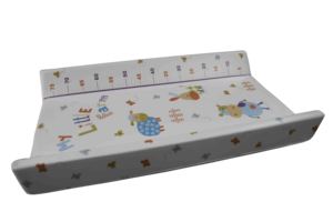 Matelas à langer confortable pour lit bébé avec cadre en MDF et coussin en mousse pour un changement de couche sécurisé sur la surface du lit de bébé ou de la berceau - Product Image 3