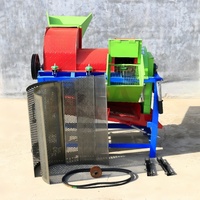 Décortiqueuse de maïs à faible taux de bris avec moteur, rouleau en acier inoxydable 304 pour maïs à forte humidité, capacité 450 kg/h, 220V