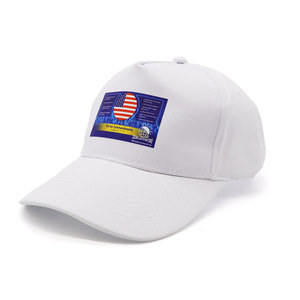 Tùy chỉnh thăng hoa thêu logo in Mũ Trắng Mũ bóng chày - Product Image 1