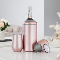 Refroidisseur à vin Reekoos Design en acier inoxydable, accessoire à vin tendance, seau à glace, cadeau idéal pour les amateurs de vin