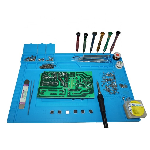 Heat-resistant Anti Static Magnetic Electronic Repair Work Mat Table Mat Cell Phone Laptop Repair Pad