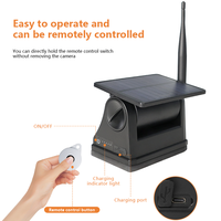 Caméra WiFi solaire HD720P, vision nocturne, étanche, contrôle sans fil par application, batterie 9600mAh, caméra magnétique pour camping-car/remorque