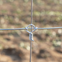 Clôture en fil tressé galvanisé à joint articulé 12,5 ga, 4, 5, 6, 7, 8 pieds, pour fermes, champs, chèvres, cerfs, bovins et chevaux