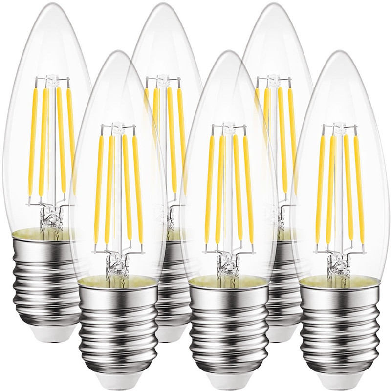 CX-Lighting оптовая продажа, индивидуальная лампа, дешевая Светодиодная лампа в форме канделябра C35 2 Вт 4 Вт