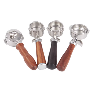 Instant <b>Wooden</b> Handle Conversion Kit for Portable <b>Coffee</b> <b>Machine</b> - 2 Knobs & Stainless Steel Brewing Lever - Product Image 5