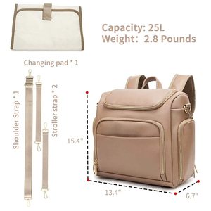 <span class=keywords><strong>Sac</strong></span> à langer en cuir pu, imperméable et <span class=keywords><strong>personnalisé</strong></span>, grande capacité, <span class=keywords><strong>sac</strong></span> à <span class=keywords><strong>dos</strong></span> de voyage pour maman, <span class=keywords><strong>sac</strong></span> de maternité, sacs à <span class=keywords><strong>dos</strong></span> à langer - Product Image 6