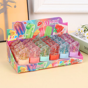 ลิปกลอสแฟชั่นน่ารักลายการ์ตูน ไอศกรีม บำรุงริมฝีปาก ฉ่ำวาว อวบอิ่ม ติดทนนาน สีธรรมชาติ เปลี่ยนสีได้  วีแกน - Product Image 1