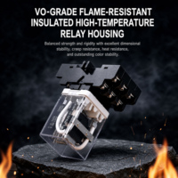 Relais de puissance à courant élevé 40A JQX-38F, AC/DC 12-380V, contacts en argent, longue durée de vie, parfait pour les panneaux de commande et les systèmes énergétiques
