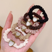 Ikat Rambut Kuncir Kuda Wanita dan Anak Perempuan Warna Hitam Bahan Kain Tali, Harga Pabrik, Model Topknot