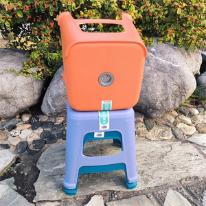 Tabouret en plastique épais en forme de queue de phénix, 25x33cm, antidérapant, pour salle de bain, bain de bébé, usage domestique - Product Image 4