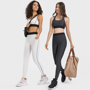 Ensembles de Leggings de Sport et Soutiens-Gorge de Yoga à Bretelles Croisées Personnalisés de Haute Qualité pour Femmes - Product Image 6