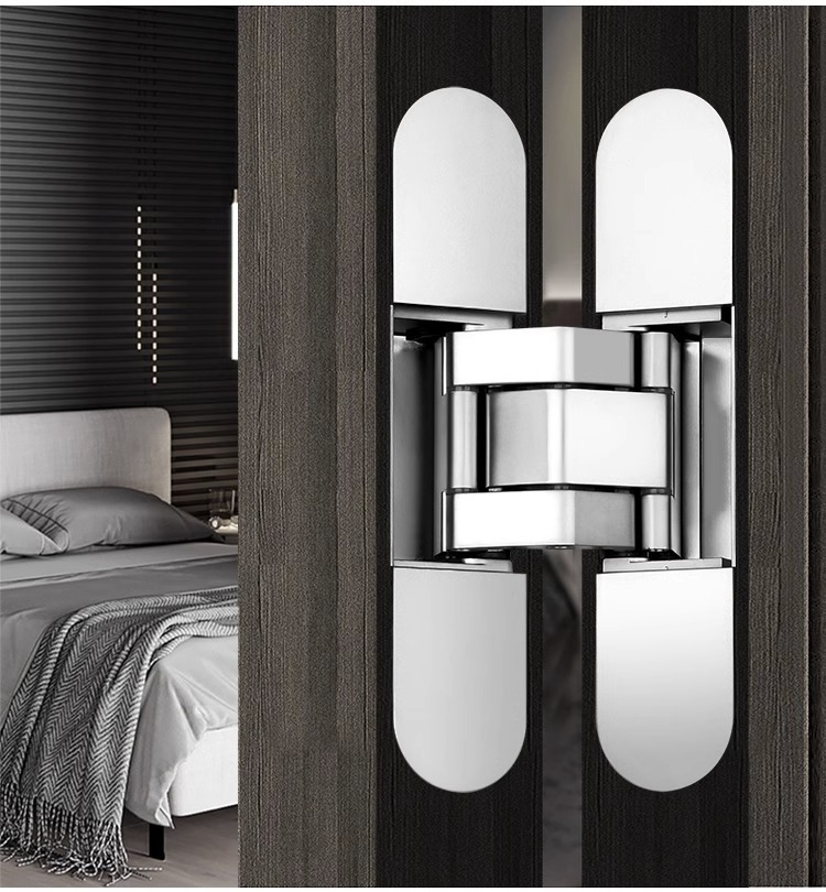 Heavy Duty Gate Hinges Brass Steel Door Hinge Folding Invisible Hinges Latch Secret Hidden Door Hardware