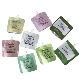 Magic Factory Price Custom Printed Cosmetic Lotion Spout Sample Packing Bag For Body Lotion